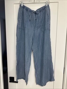 Splendid Light Blue Wide Leg Drawstring Pants